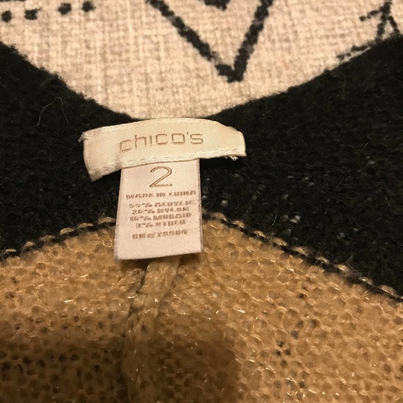 Chico’s striped shrug size 2 (large) - Picture 4 of 5